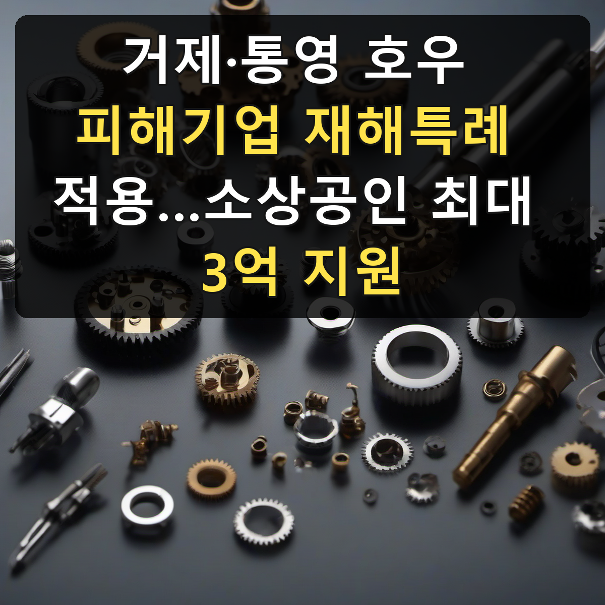 거제·통영 호우 피해기업 재해특례 적용…소상공인 최대 3억 지원
