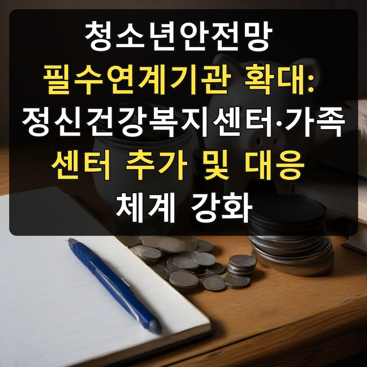 청소년안전망 필수연계기관 확대: 정신건강복지센터·가족센터 추가 및 대응 체계 강화