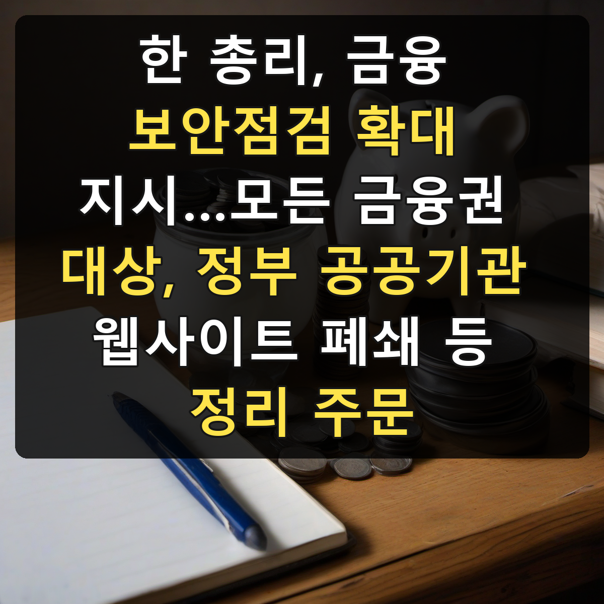 한 총리, 금융 보안점검 확대 지시…모든 금융권 대상, 정부 공공기관 웹사이트 폐쇄 등 정리 주문