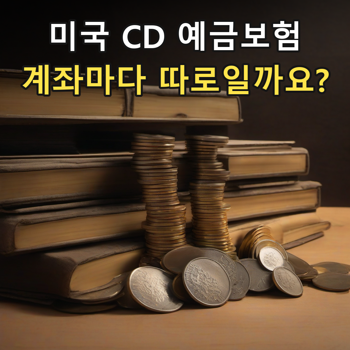 미국 CD 예금보험 한도, 계좌마다 따로 적용될까? — AI 생성 일반 금융 이미지
