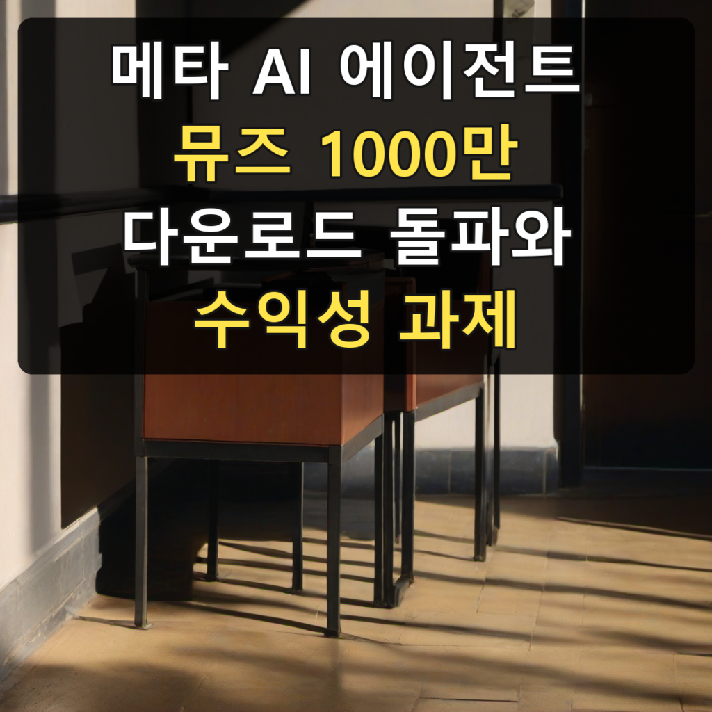 메타 AI 에이전트 뮤즈 1000만 다운로드 돌파와 수익성 과제