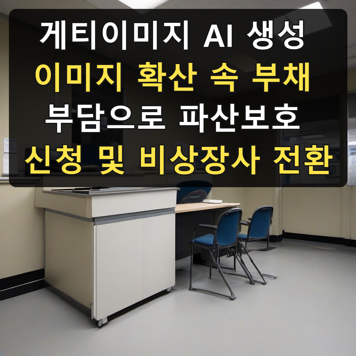 게티이미지 AI 생성 이미지 확산 속 부채 부담으로 파산보호 신청 및 비상장사 전환