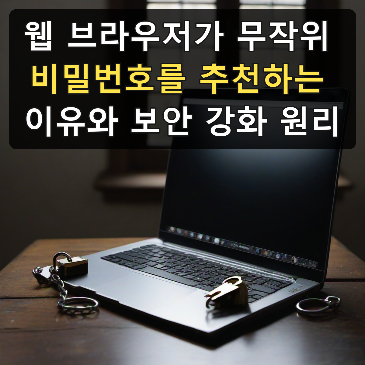 웹 브라우저가 무작위 비밀번호를 추천하는 이유와 보안 강화 원리