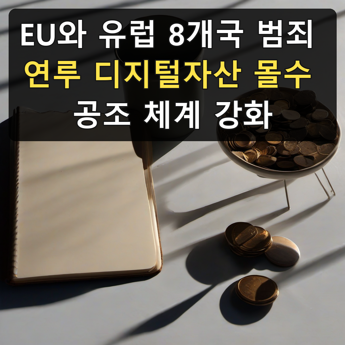 EU와 유럽 8개국 범죄 연루 디지털자산 몰수 공조 체계 강화