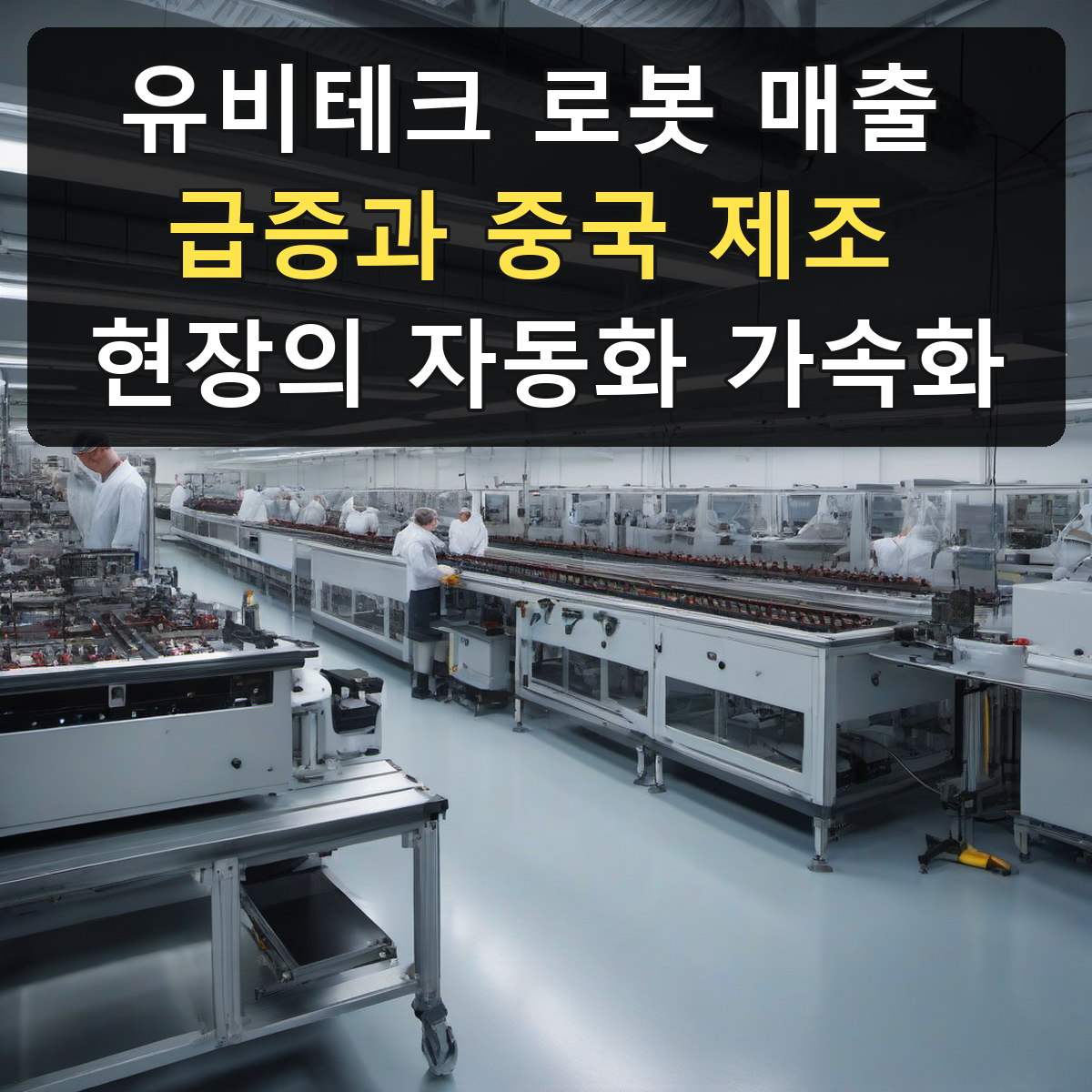 유비테크 로봇 매출 급증과 중국 제조 현장의 자동화 가속화