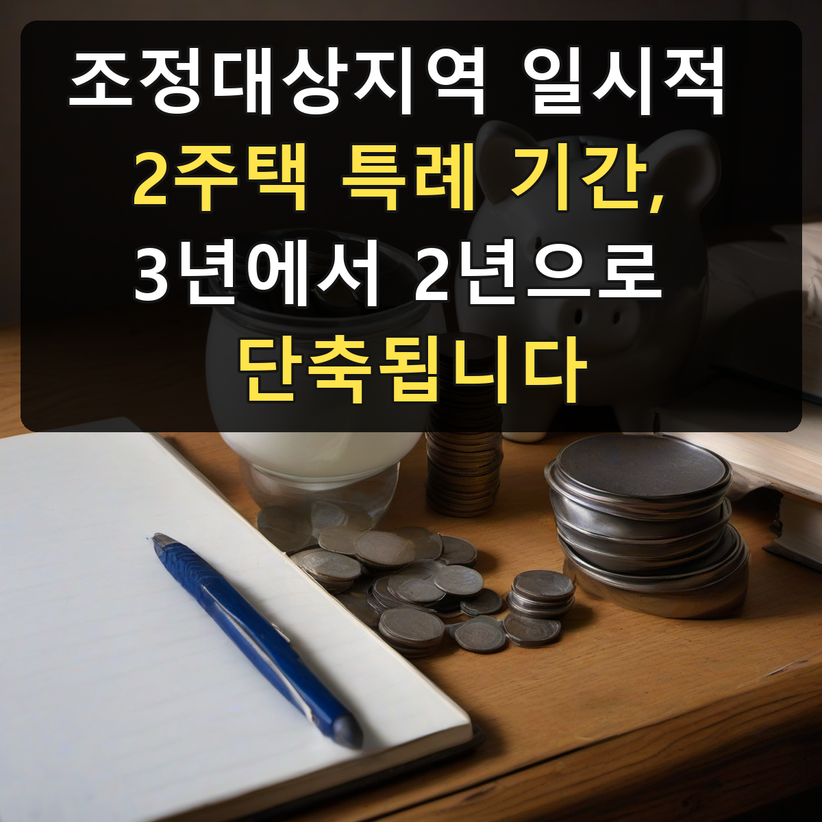 조정대상지역 일시적 2주택 특례 기간, 3년에서 2년으로 단축됩니다