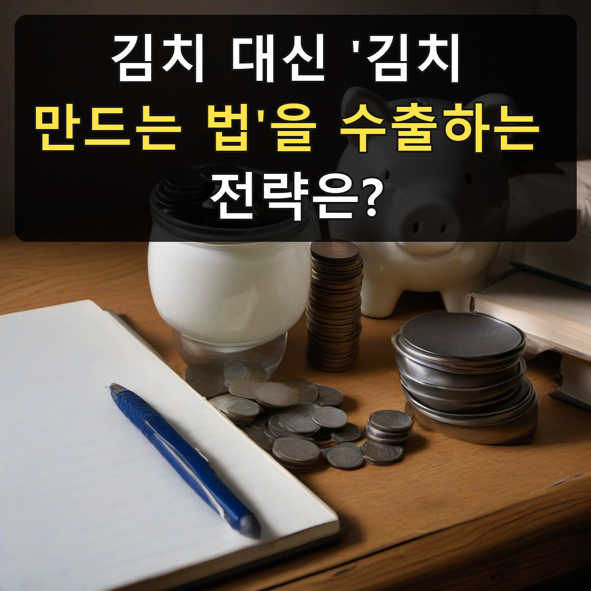김치 대신 '김치 만드는 법'을 수출하는 전략은?
