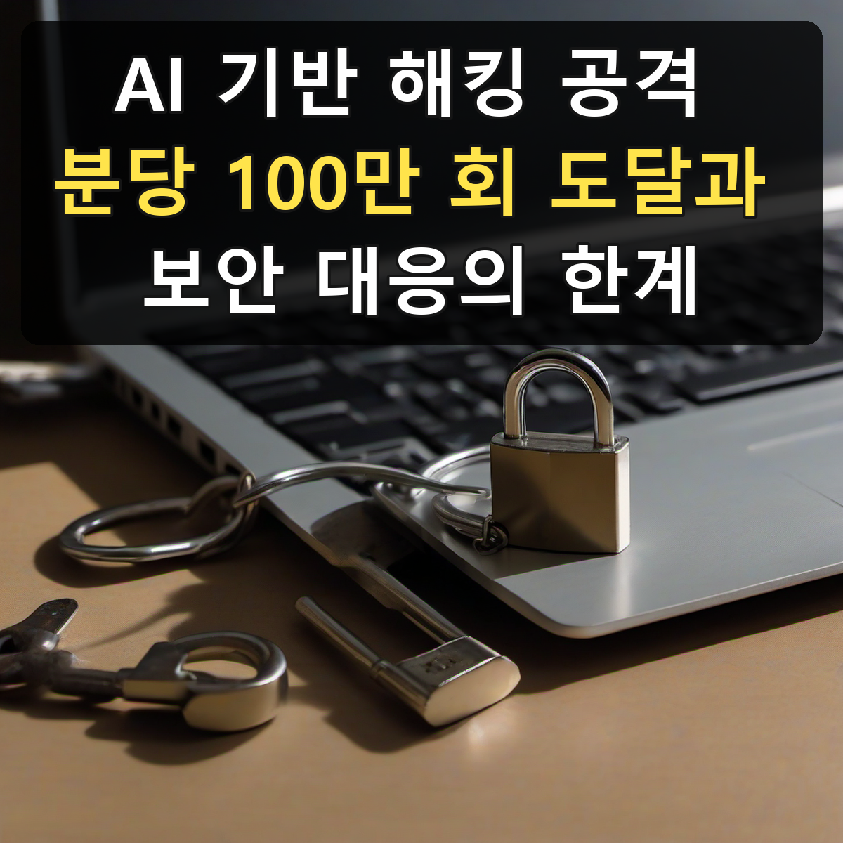 AI 기반 해킹 공격 분당 100만 회 도달과 보안 대응의 한계