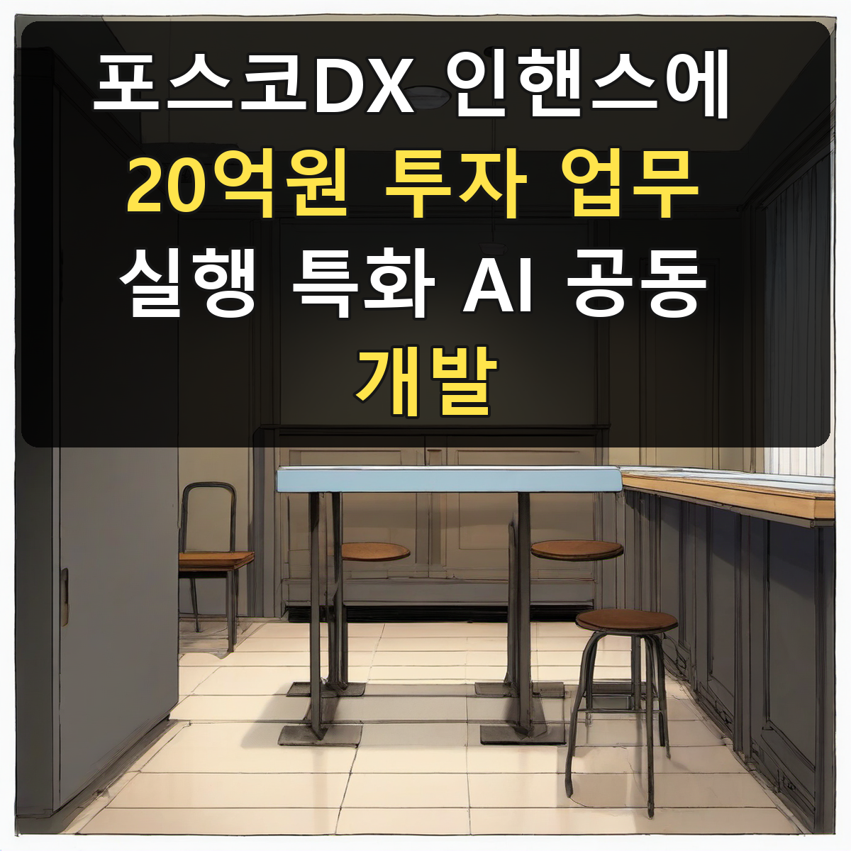 포스코DX 인핸스에 20억원 투자 업무 실행 특화 AI 공동 개발