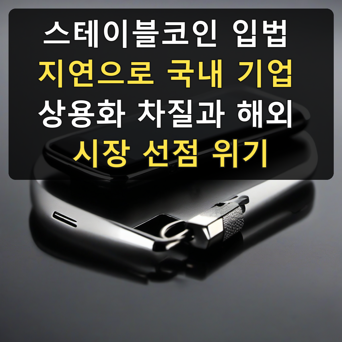 스테이블코인 입법 지연으로 국내 기업 상용화 차질과 해외 시장 선점 위기