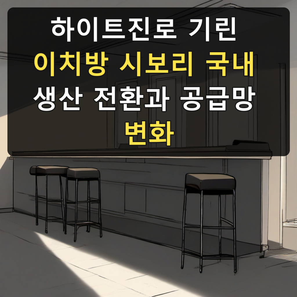 하이트진로 기린 이치방 시보리 국내 생산 전환과 공급망 변화