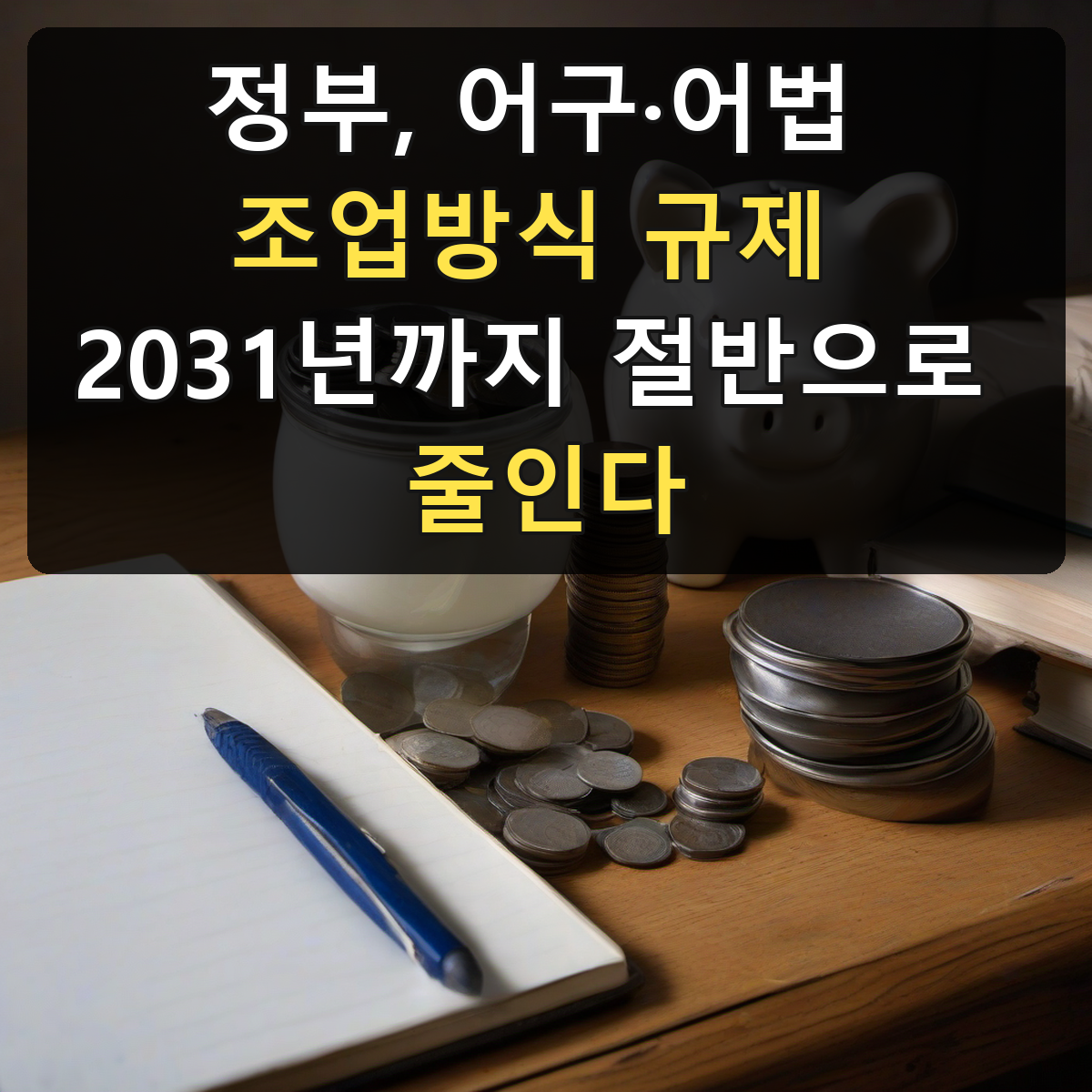 정부, 어구·어법 조업방식 규제 2031년까지 절반으로 줄인다