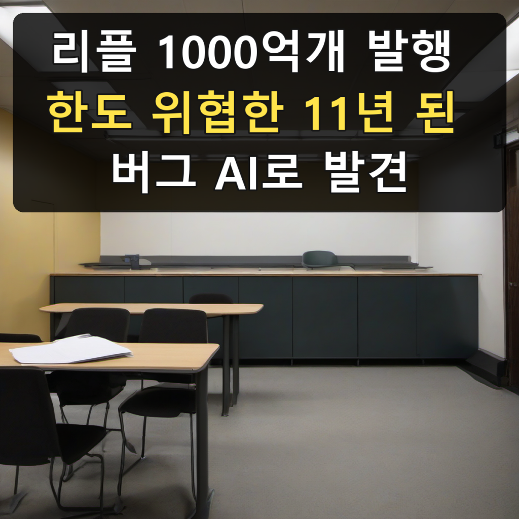 리플 1000억개 발행 한도 위협한 11년 된 버그 AI로 발견