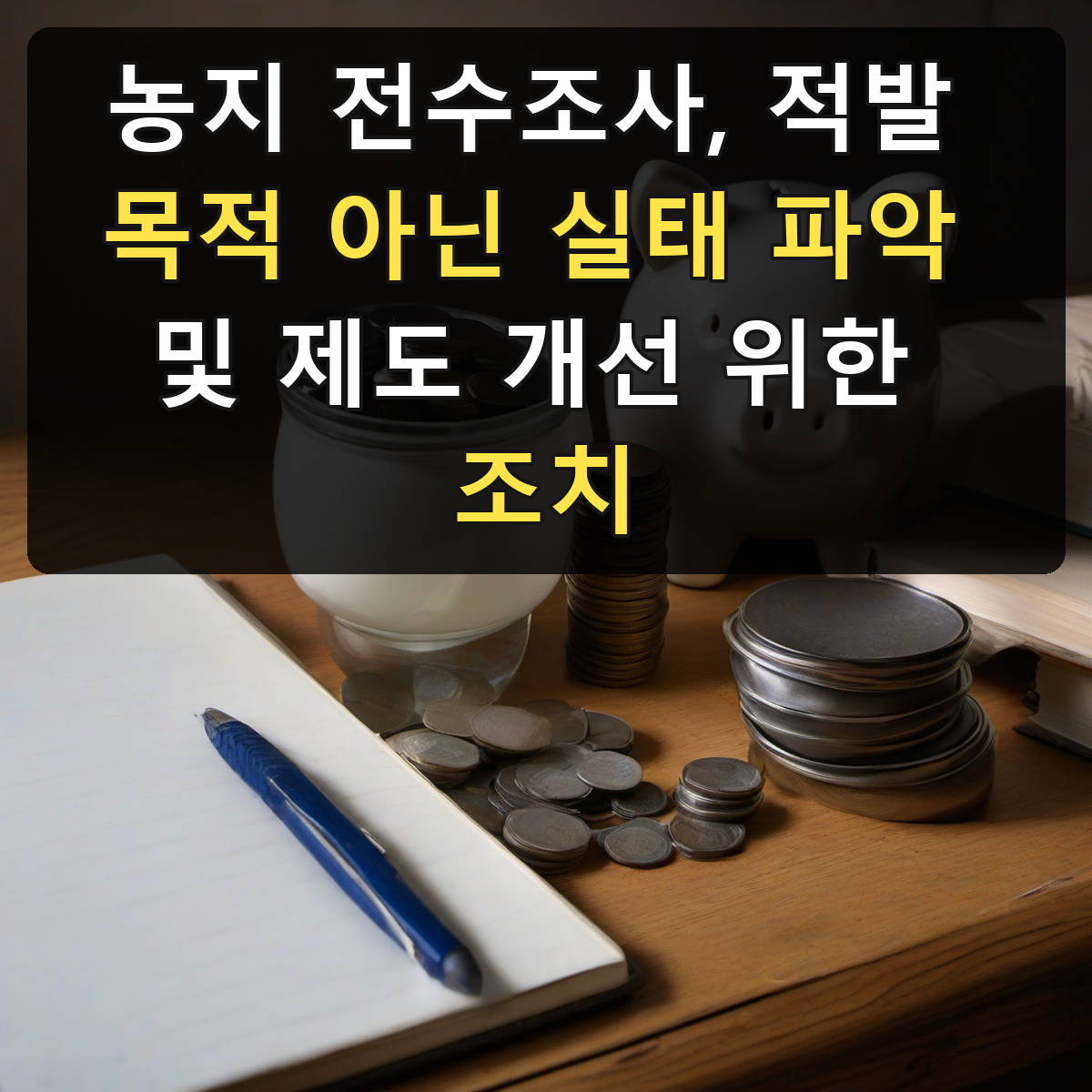 농지 전수조사, 적발 목적 아닌 실태 파악 및 제도 개선 위한 조치