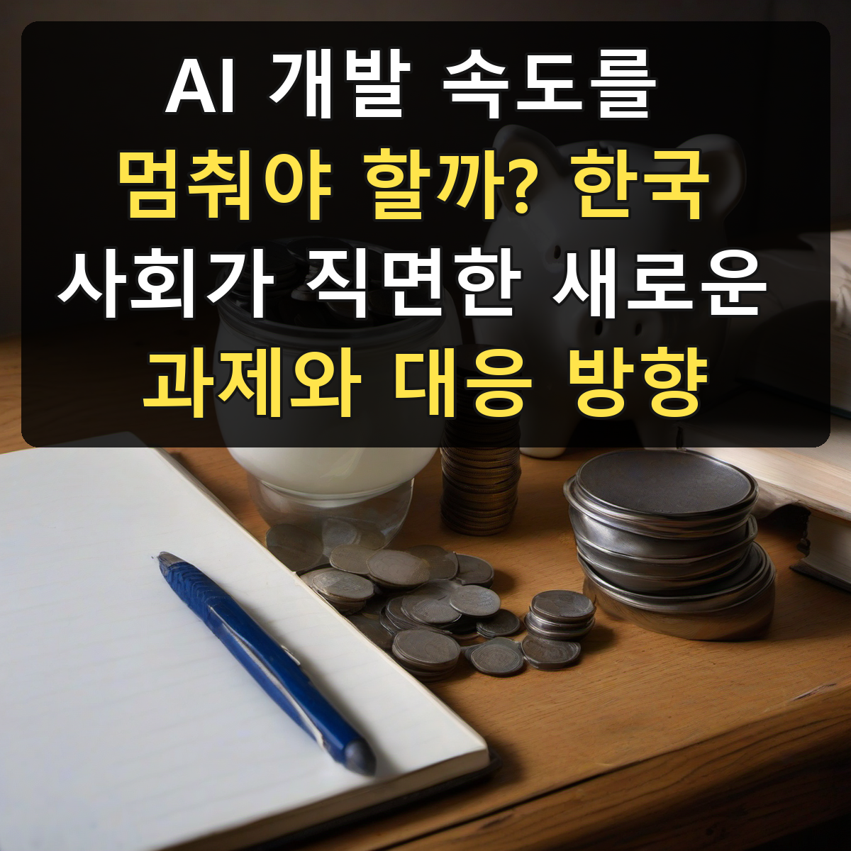 AI 개발 속도를 멈춰야 할까? 한국 사회가 직면한 새로운 과제와 대응 방향