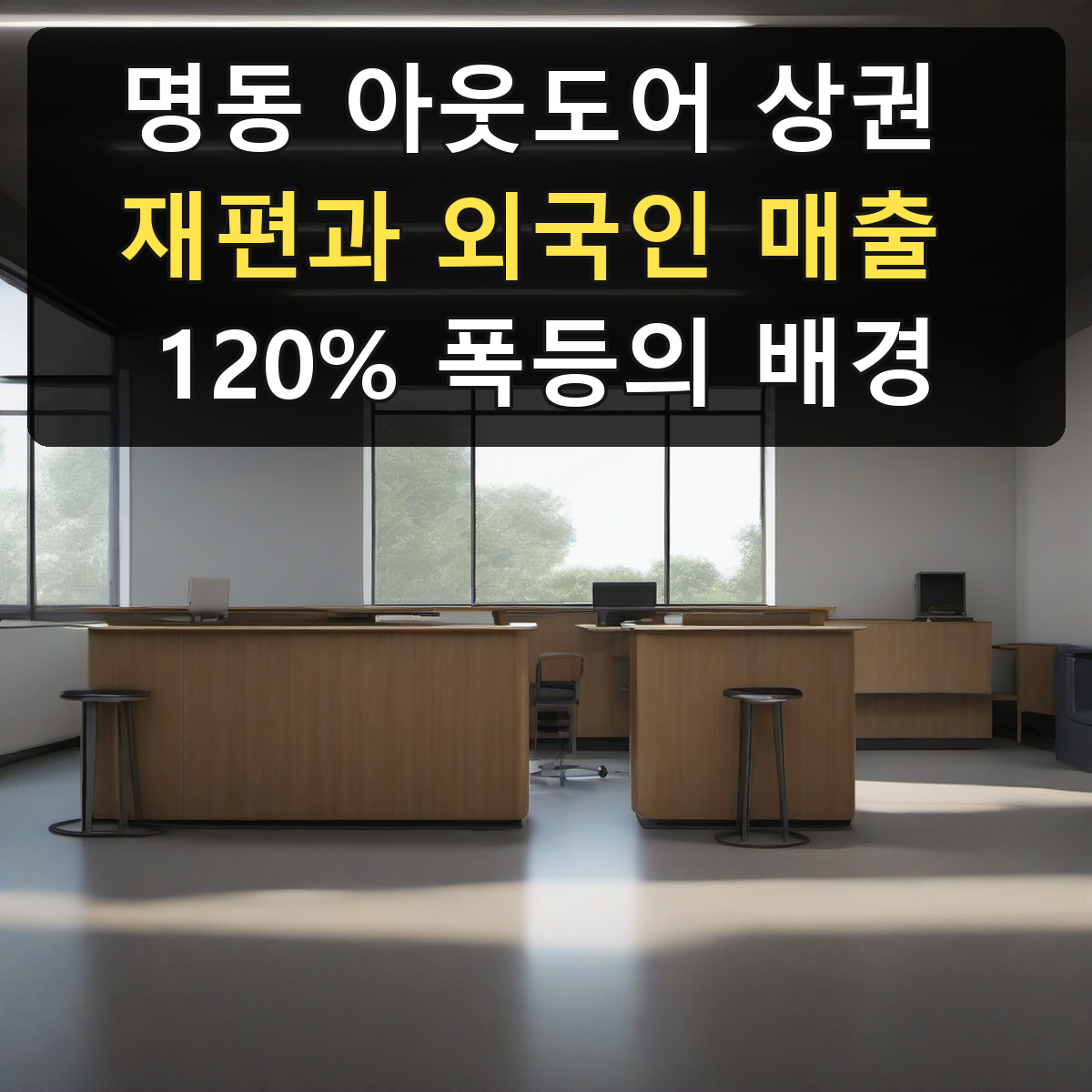 명동 아웃도어 상권 재편과 외국인 매출 120% 폭등의 배경