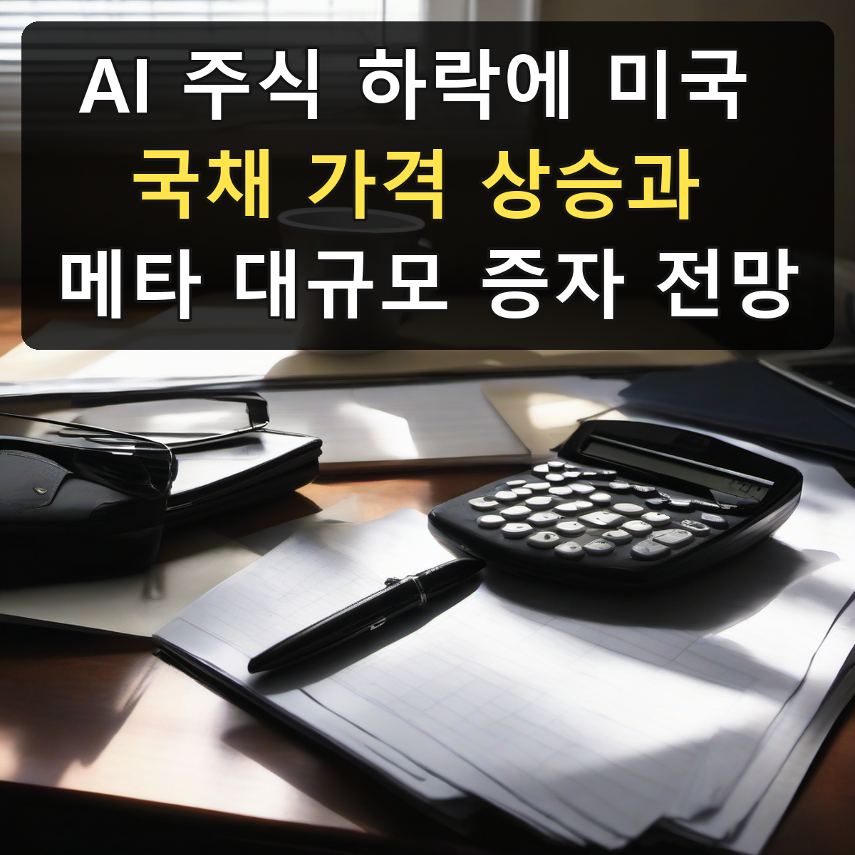 AI 주식 하락에 미국 국채 가격 상승과 메타 대규모 증자 전망
