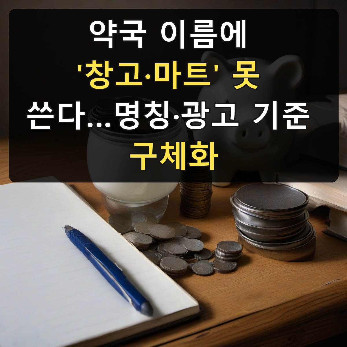 약국 이름에 '창고·마트' 못 쓴다…명칭·광고 기준 구체화