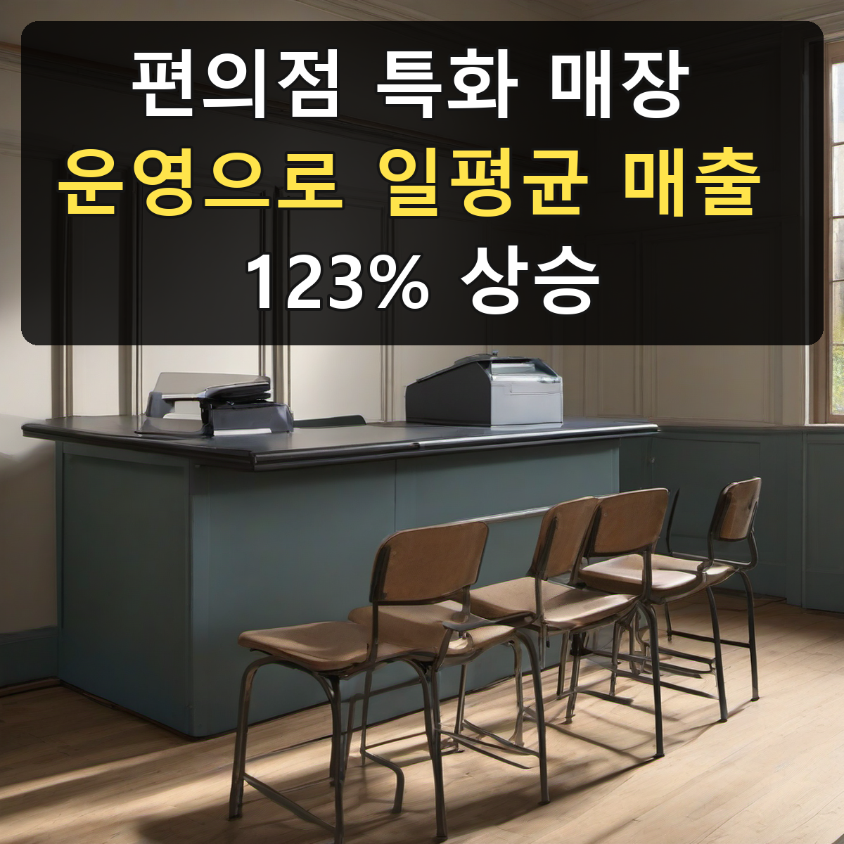 편의점 특화 매장 운영으로 일평균 매출 123% 상승