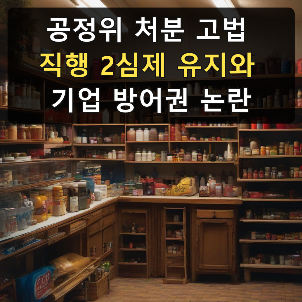 공정위 처분 고법 직행 2심제 유지와 기업 방어권 논란