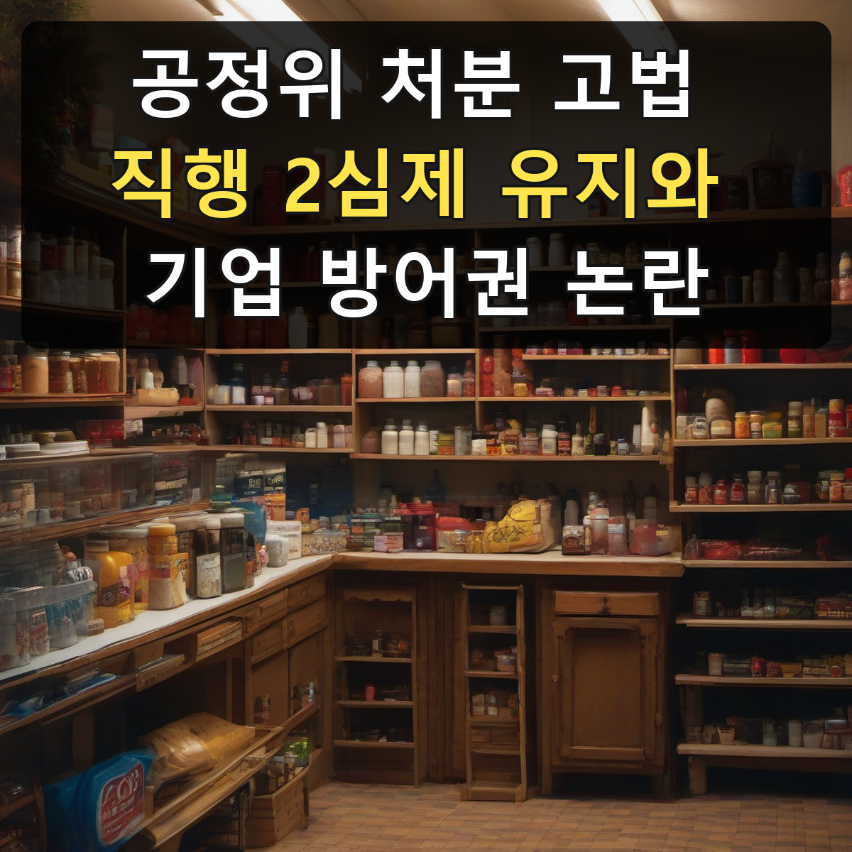 공정위 처분 고법 직행 2심제 유지와 기업 방어권 논란