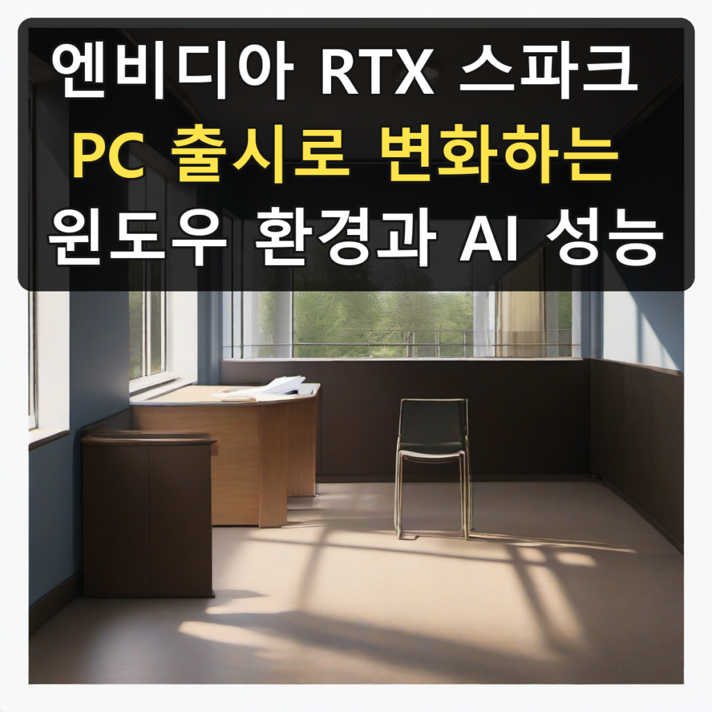 엔비디아 RTX 스파크 PC 출시로 변화하는 윈도우 환경과 AI 성능