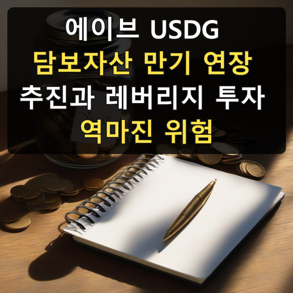 에이브 USDG 담보자산 만기 연장 추진과 레버리지 투자 역마진 위험