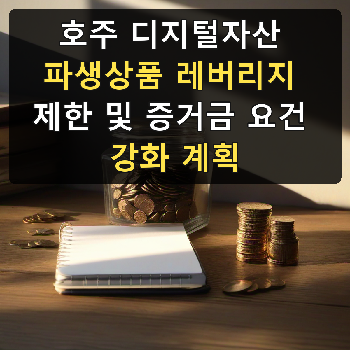 호주 디지털자산 파생상품 레버리지 제한 및 증거금 요건 강화 계획