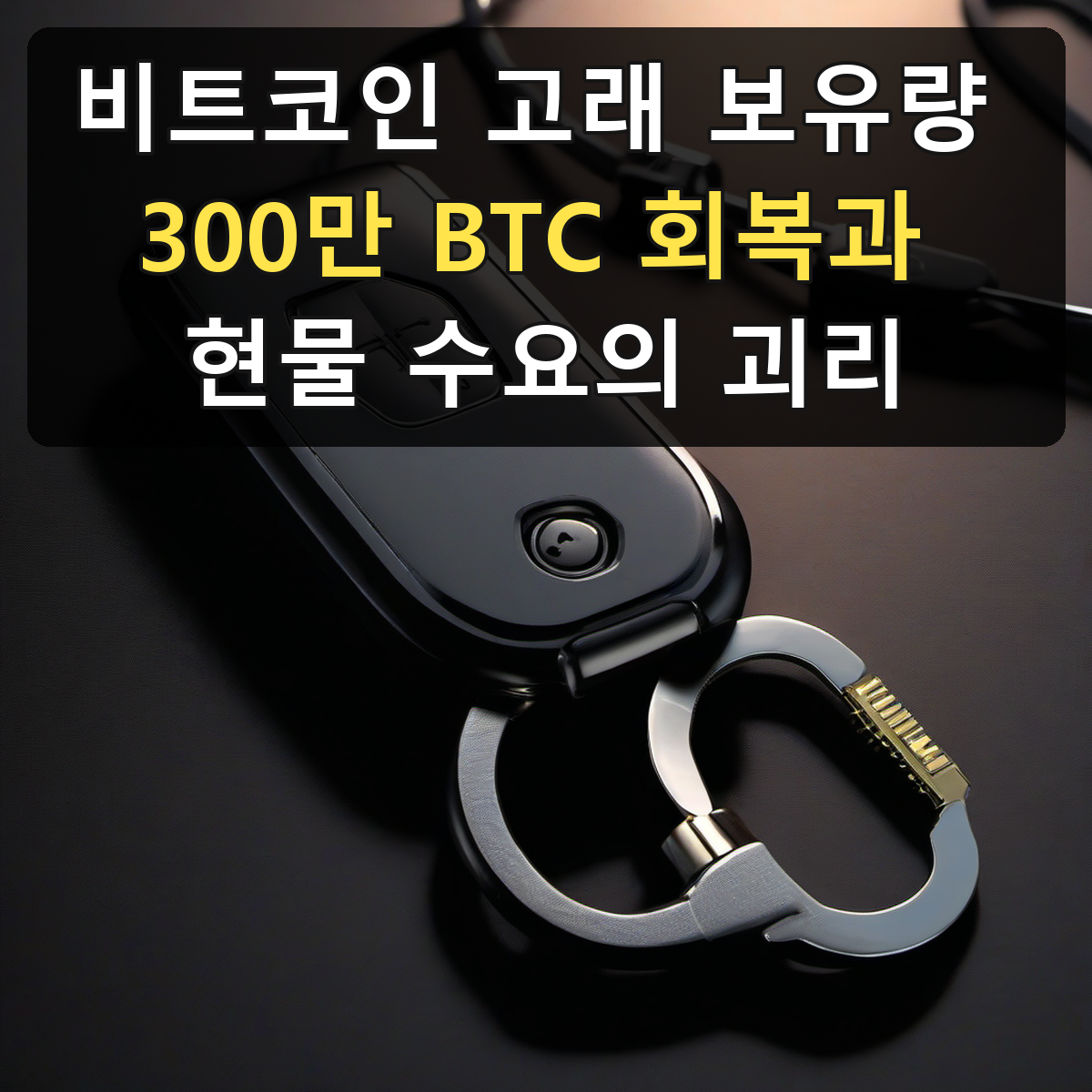 비트코인 고래 보유량 300만 BTC 회복과 현물 수요의 괴리