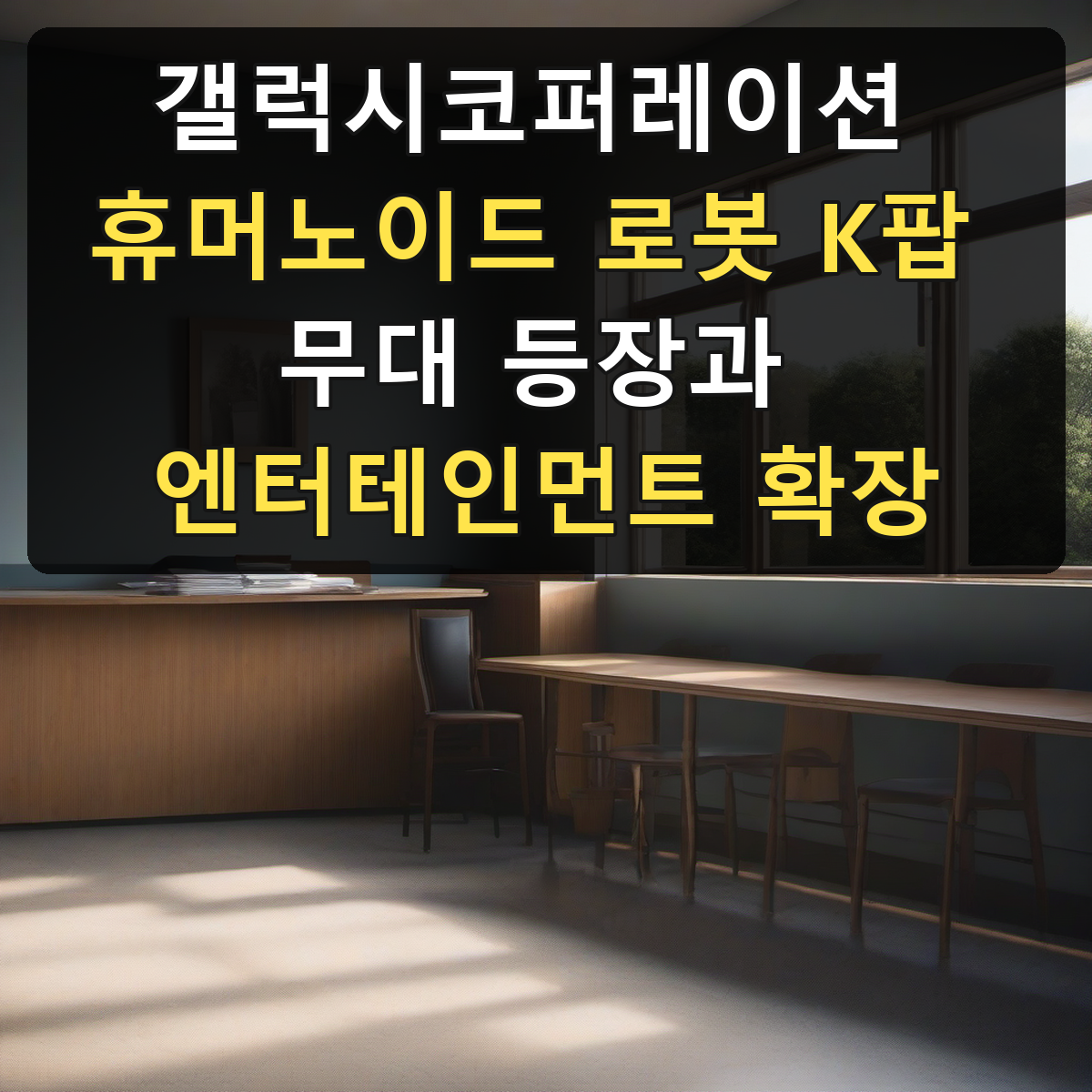 갤럭시코퍼레이션 휴머노이드 로봇 K팝 무대 등장과 엔터테인먼트 확장